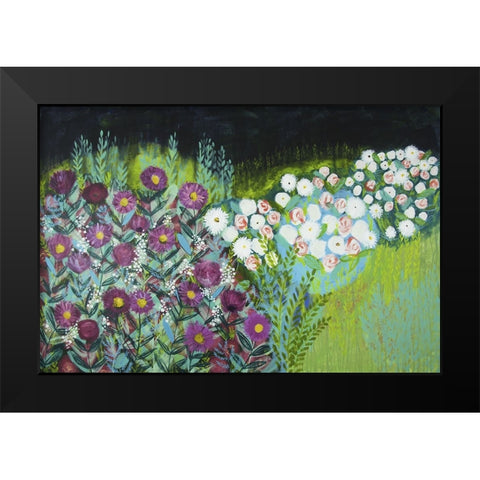 Midnight Landscape Dream I Black Modern Wood Framed Art Print by Hampe, Shelley