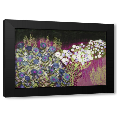 Midnight Landscape Dream II Black Modern Wood Framed Art Print with Double Matting by Hampe, Shelley