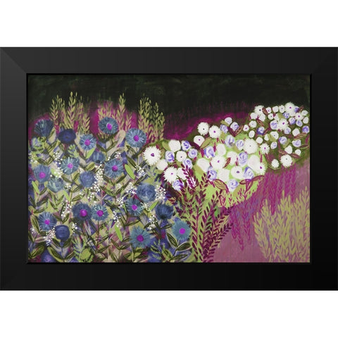 Midnight Landscape Dream II Black Modern Wood Framed Art Print by Hampe, Shelley