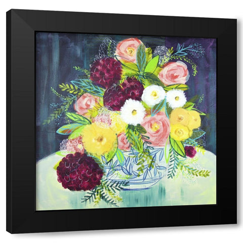 Poetic Arrangement I Black Modern Wood Framed Art Print with Double Matting by Hampe, Shelley