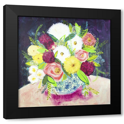 Poetic Arrangement II Black Modern Wood Framed Art Print by Hampe, Shelley