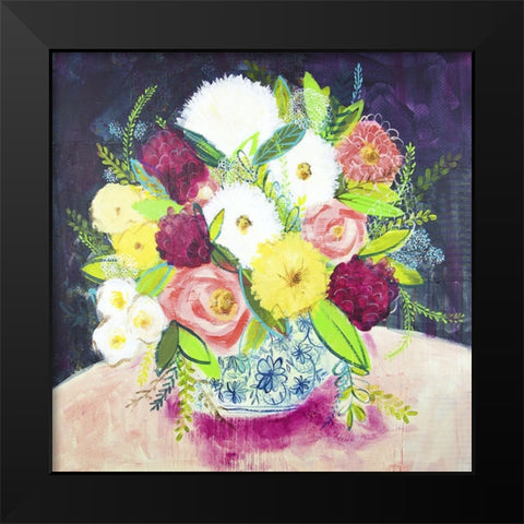 Poetic Arrangement II Black Modern Wood Framed Art Print by Hampe, Shelley