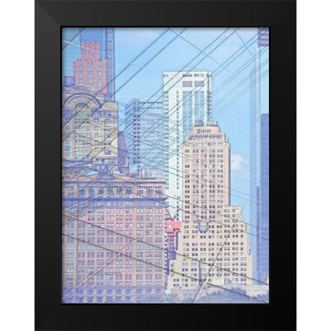 Cityworks I Black Modern Wood Framed Art Print by Hunziker, Steve