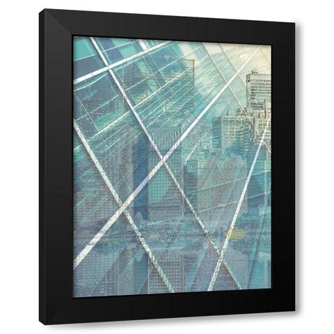 Cityworks III Black Modern Wood Framed Art Print by Hunziker, Steve