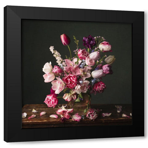 Spring Has Come  II Black Modern Wood Framed Art Print with Double Matting by McLean, Leah