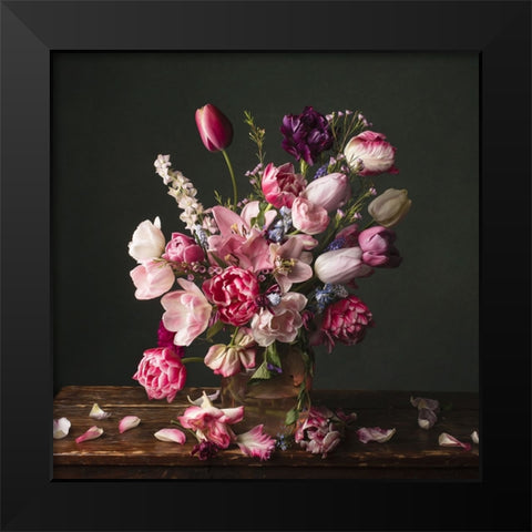 Spring Has Come  II Black Modern Wood Framed Art Print by McLean, Leah