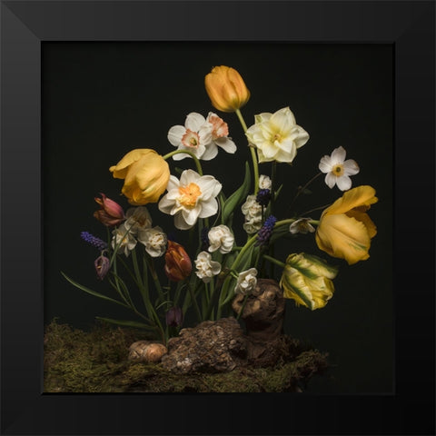 Sunny Spring Bounty  II Black Modern Wood Framed Art Print by McLean, Leah