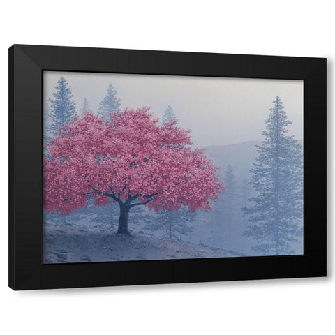 A Tree of a Different Color  I Black Modern Wood Framed Art Print by Courtney, Richard