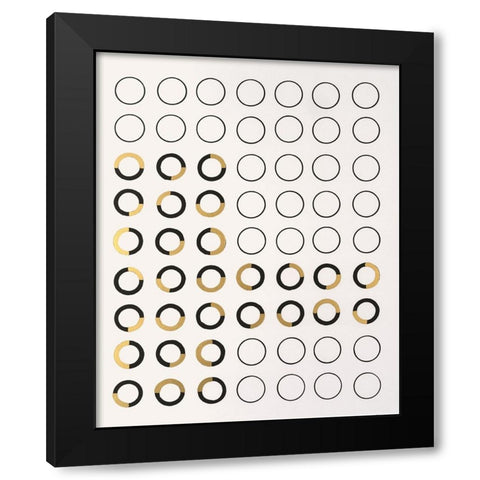 Minor Arc I Black Modern Wood Framed Art Print by Lam, Vanna