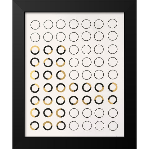 Minor Arc I Black Modern Wood Framed Art Print by Lam, Vanna