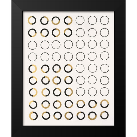 Minor Arc II Black Modern Wood Framed Art Print by Lam, Vanna
