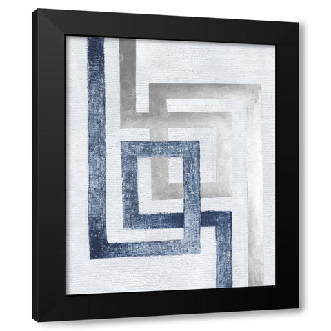 Transversal II Black Modern Wood Framed Art Print with Double Matting by Lam, Vanna