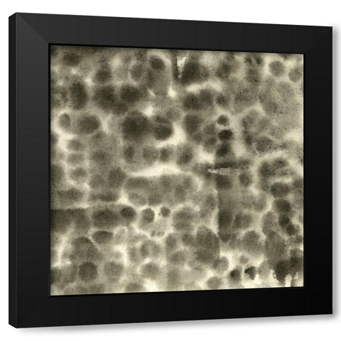 Leopard Fade I Black Modern Wood Framed Art Print by Caroline, Emma