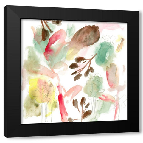 Early Morning Glory II Black Modern Wood Framed Art Print with Double Matting by Wang, Melissa