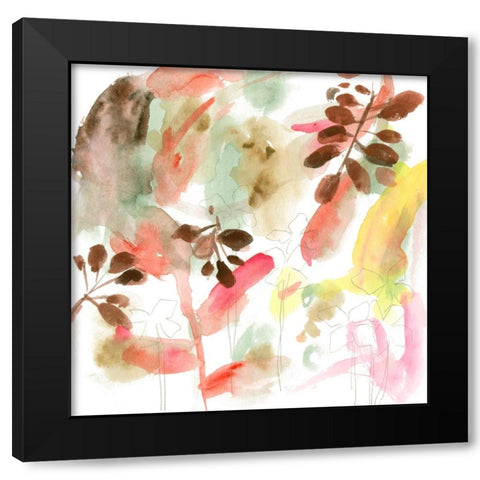 Early Morning Glory III Black Modern Wood Framed Art Print with Double Matting by Wang, Melissa
