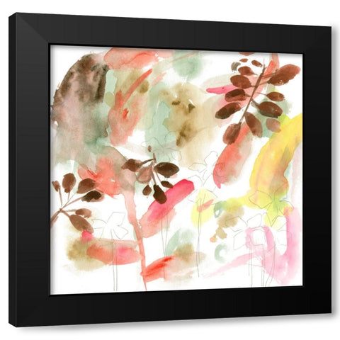 Early Morning Glory III Black Modern Wood Framed Art Print by Wang, Melissa