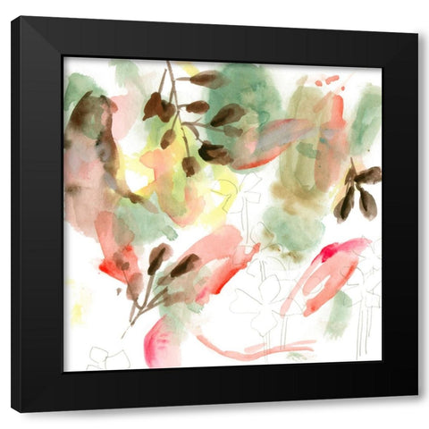 Early Morning Glory IV Black Modern Wood Framed Art Print with Double Matting by Wang, Melissa