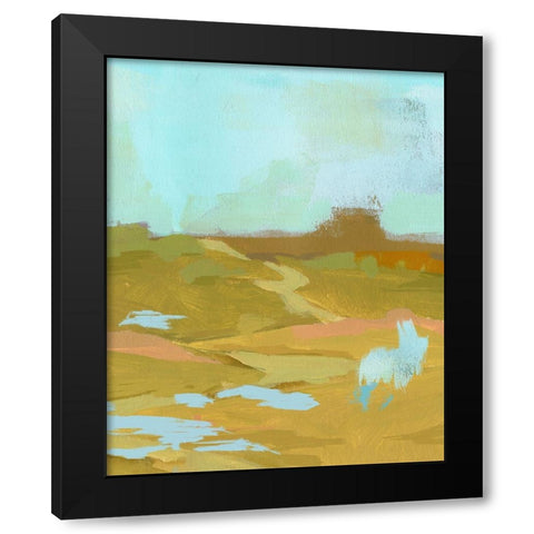 Folk Hills I Black Modern Wood Framed Art Print by Green, Jacob