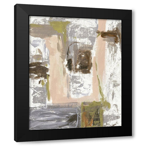 Facets I Black Modern Wood Framed Art Print by Wang, Melissa