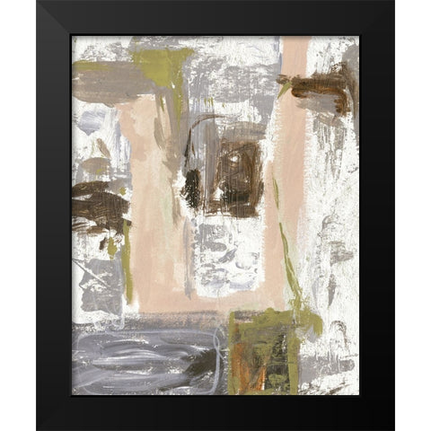 Facets I Black Modern Wood Framed Art Print by Wang, Melissa