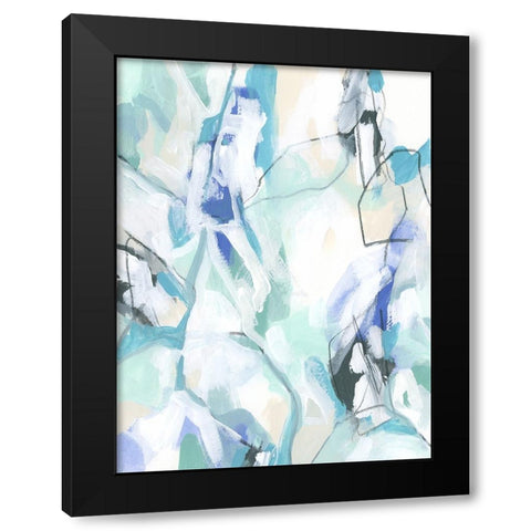 Crystal Edifice II Black Modern Wood Framed Art Print by Vess, June Erica