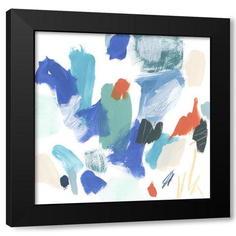Color Curcuit III Black Modern Wood Framed Art Print with Double Matting by Vess, June Erica