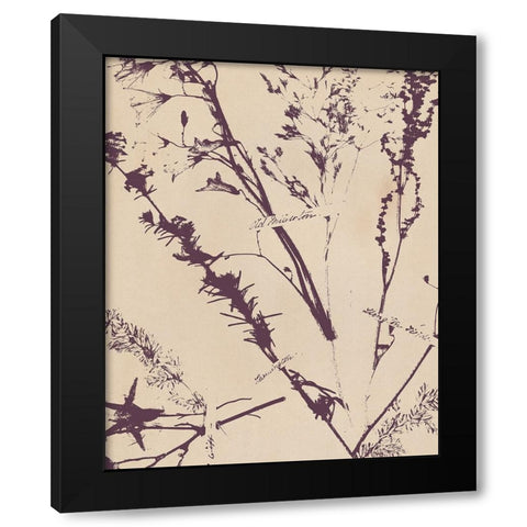 Pressed Silhouette I Black Modern Wood Framed Art Print with Double Matting by Warren, Annie