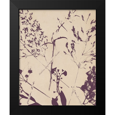 Pressed Silhouette II Black Modern Wood Framed Art Print by Warren, Annie