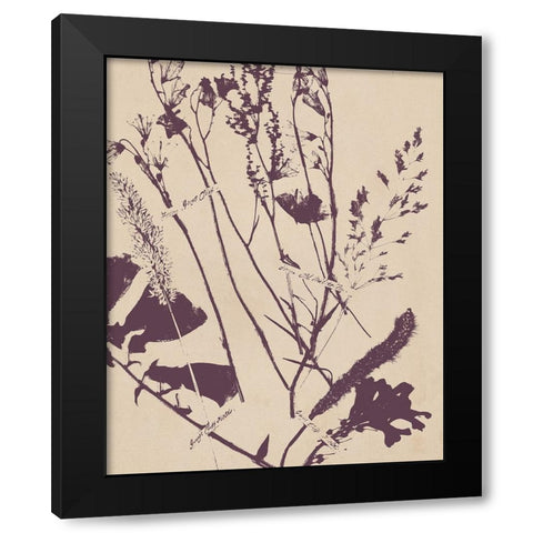 Pressed Silhouette IV Black Modern Wood Framed Art Print with Double Matting by Warren, Annie