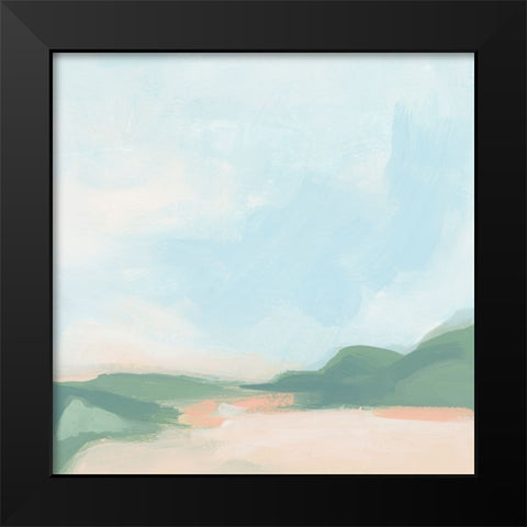 Sandbar Cameo I Black Modern Wood Framed Art Print by Vess, June Erica