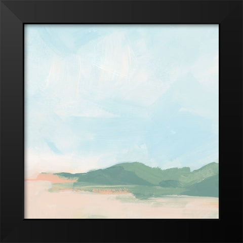 Sandbar Cameo III Black Modern Wood Framed Art Print by Vess, June Erica