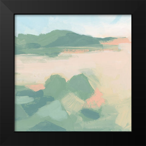 Sandbar Cameo IV Black Modern Wood Framed Art Print by Vess, June Erica