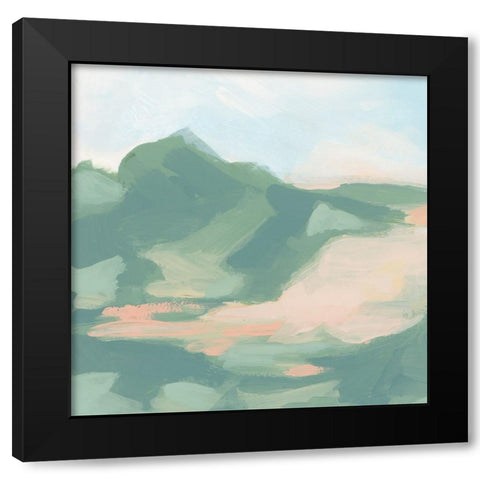 Sandbar Cameo V Black Modern Wood Framed Art Print with Double Matting by Vess, June Erica