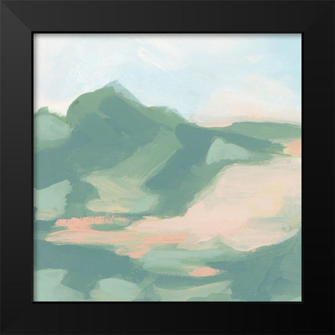 Sandbar Cameo V Black Modern Wood Framed Art Print by Vess, June Erica