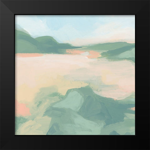 Sandbar Cameo VI Black Modern Wood Framed Art Print by Vess, June Erica