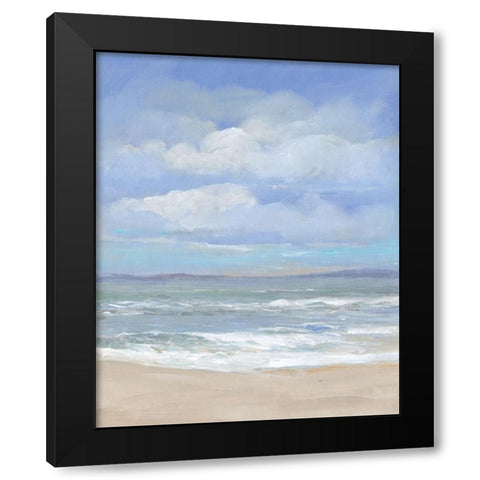 High Tide Beach I Black Modern Wood Framed Art Print by OToole, Tim