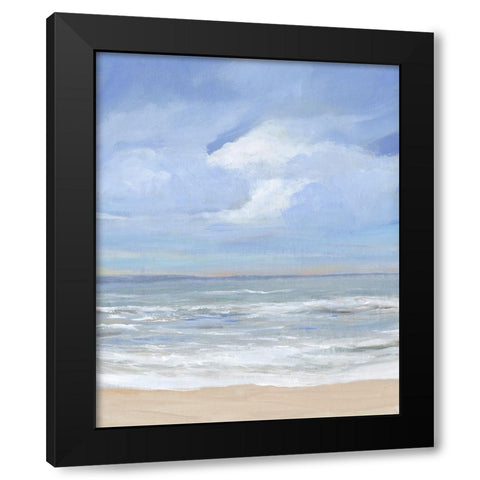 High Tide Beach II Black Modern Wood Framed Art Print with Double Matting by OToole, Tim