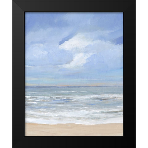 High Tide Beach II Black Modern Wood Framed Art Print by OToole, Tim