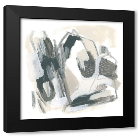 Neutral Capacity I Black Modern Wood Framed Art Print with Double Matting by Vess, June Erica