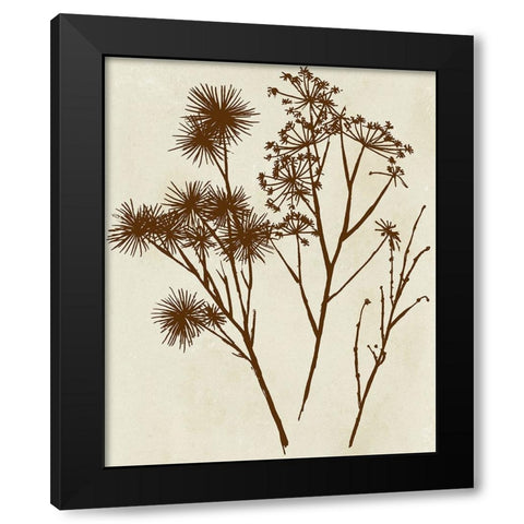 Spray Silhouettes I Black Modern Wood Framed Art Print with Double Matting by Vision Studio