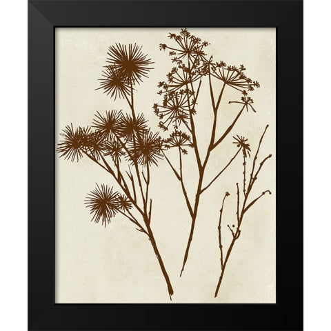 Spray Silhouettes I Black Modern Wood Framed Art Print by Vision Studio