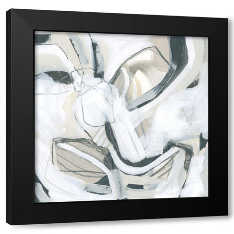 Twine I Black Modern Wood Framed Art Print with Double Matting by Vess, June Erica