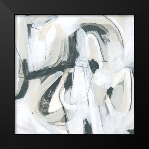 Twine II Black Modern Wood Framed Art Print by Vess, June Erica