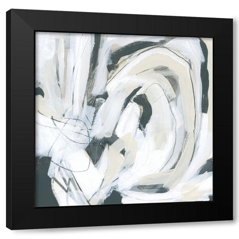 Twine IV Black Modern Wood Framed Art Print by Vess, June Erica