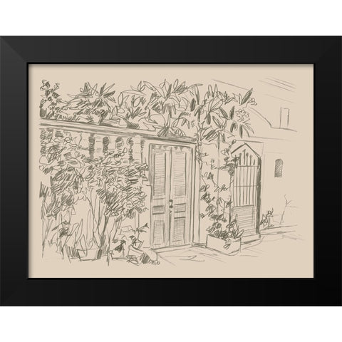 City Sketches IV Black Modern Wood Framed Art Print by Vess, June Erica