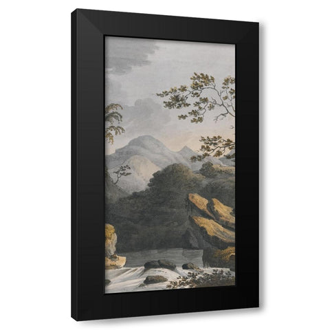 Chinese Landscape II Black Modern Wood Framed Art Print by Haase, Andrea
