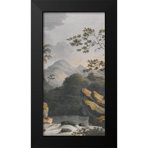 Chinese Landscape II Black Modern Wood Framed Art Print by Haase, Andrea