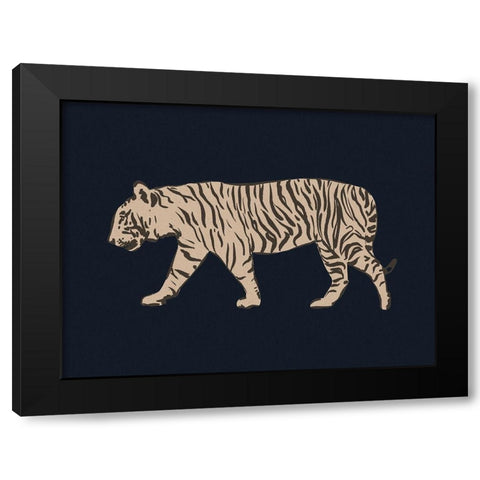 Big Jungle Cats II Black Modern Wood Framed Art Print by Barnes, Victoria