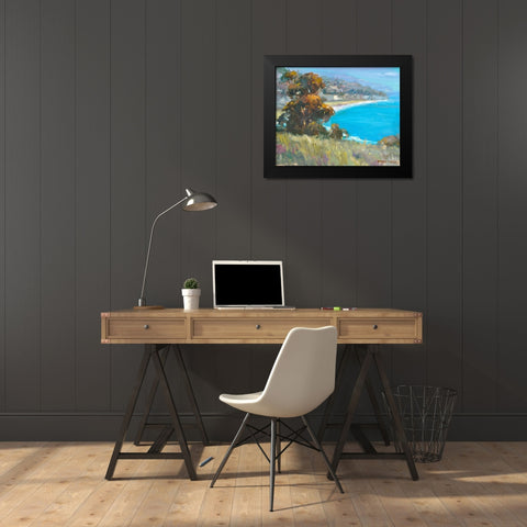 South Coastal Black Modern Wood Framed Art Print by Stevens, Allayn