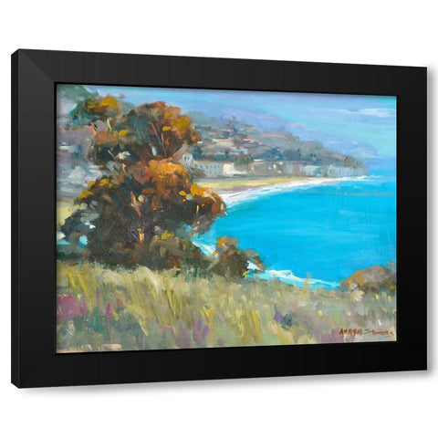 South Coastal Black Modern Wood Framed Art Print with Double Matting by Stevens, Allayn